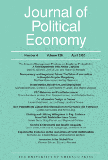 Journal of Political Economy cover